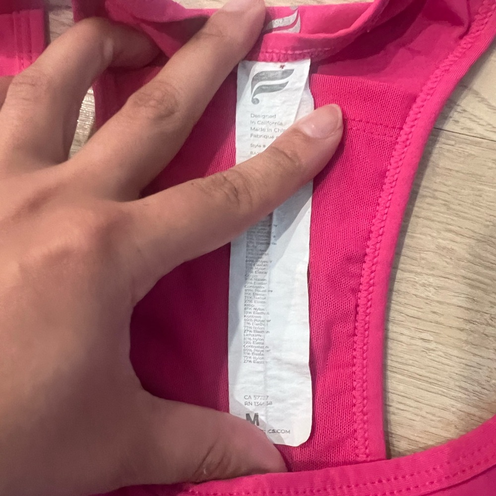 Fabletics Bright Pink Sports Bra & Legging Set - Picture 4 of 10